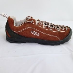 Brown and White Keen Trail Shoes 7 NWOT